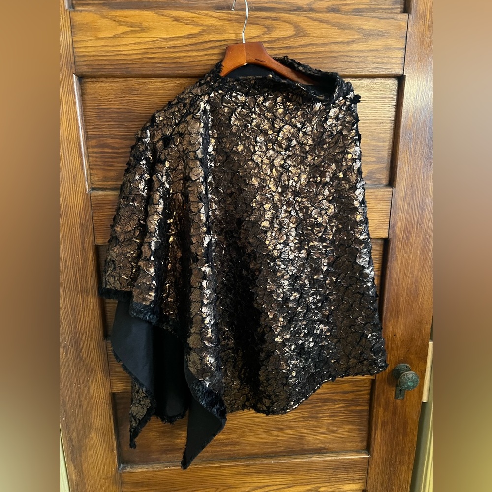Vintage metallic bronze/brown cape